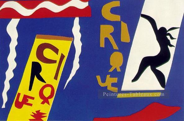 Circus Le cirque Plate II du jazz abstrait fauvisme Henri Matisse Peintures à l'huile